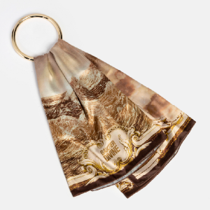 Custom silk scarf created by Anaïk for the launch of Jean Paul Gaultier's perfume Gaultier Divine.